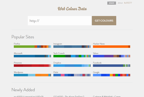 Coloursのサイトイメージ